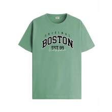Camiseta estampada ADRO para hombre - Algod  n premium con estampado gr  fico - Camiseta Pista - RN24-BOST-PT-S