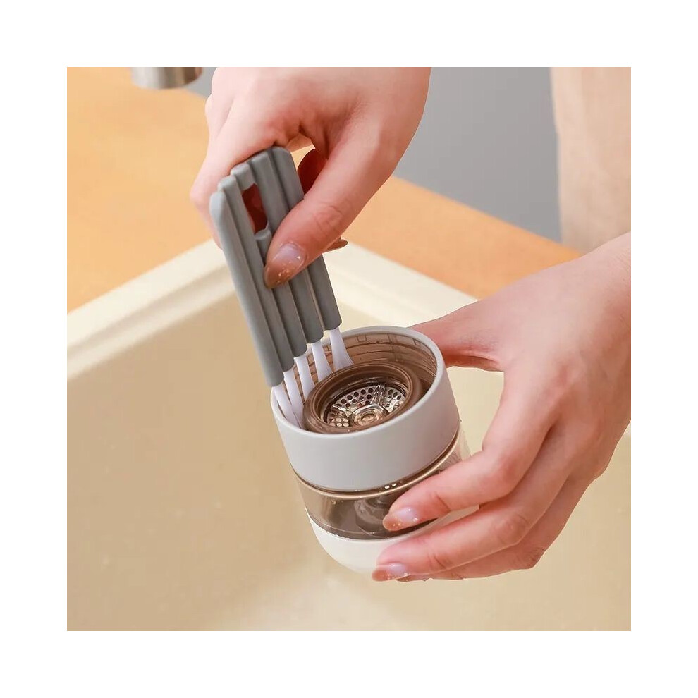 (Gray) Efficient Gap Cleaning Brush For Bottles Cups And Straws Durable With Plastic-image-OPC-PHFF5V7-NEW