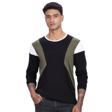 ADRO Men Full Sleeve T-Shirt | Soft Cotton Tshirt for Men|Casual Fashion Multi Color Full Sleeve Round Neck Tshirt for Men|FR24-OLBL-XL