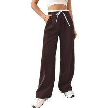 LERIYA FASHION Women's High Waist Wide Leg Trousers | Casual & Formal Pants for Women |Loose Fit Track Pants | Gymwear | Cargo Pants | Elegant Office