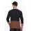 ADRO Men's Solid Regular Fit T-Shirt (FR24-WSBR_White, Brown 3