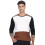 ADRO Men's Solid Regular Fit T-Shirt (FR24-WSBR_White, Brown 1