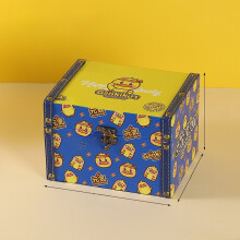 (Blue B) Organizer Wooden Desk With Cartoon Duck Design For Kids Room Office And Use