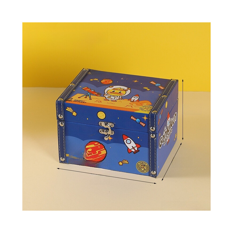 (Blue A) Organizer Wooden Desk With Cartoon Duck Design For Kids Room Office And Use-image-OPC-PHFF6PC-NEW