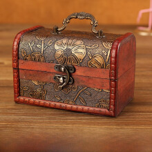 (Lotus) Style Wooden Chinese Storage Box For Accessories And Gifts Home Decorations