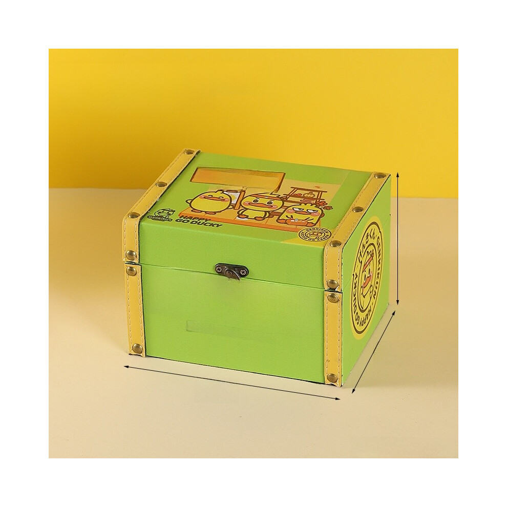 (Green Motivate) Wooden Organizer Desk With Cartoon Duck Design For Kids Room Use Office And-image-OPC-PHFF7P5-NEW