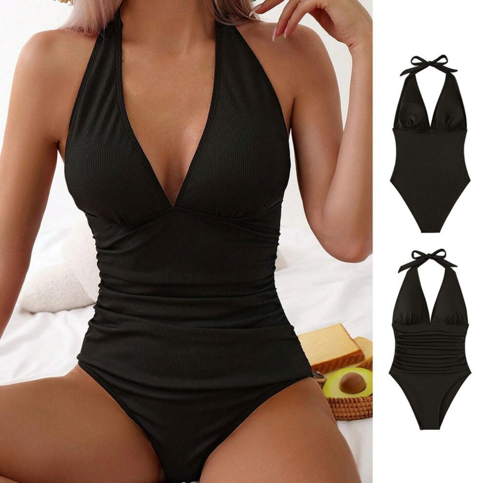 (XL, black) Women's Bikini Swimwear Retro Swimsuits With Boyleg Pregnancy Bathing  Boyshort