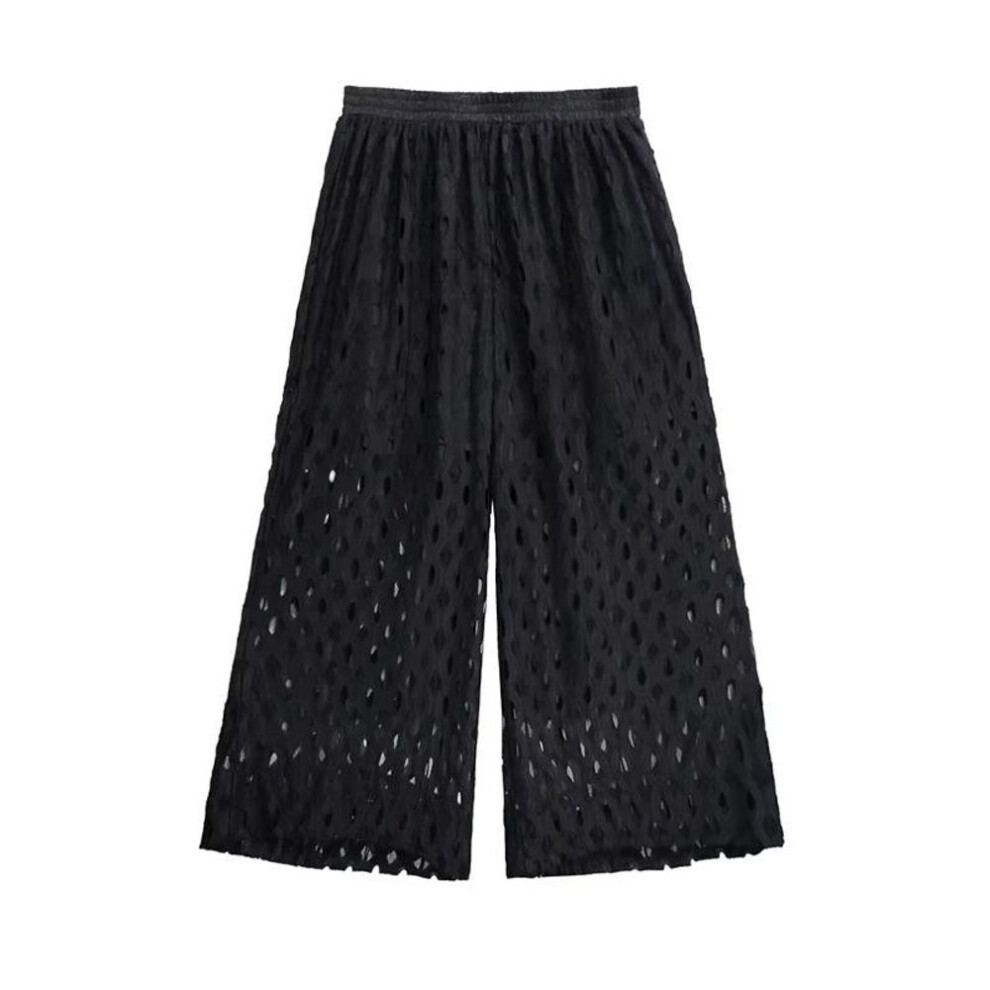 Xitao Hollow Out Lace Patchwork Pants Gmm1265