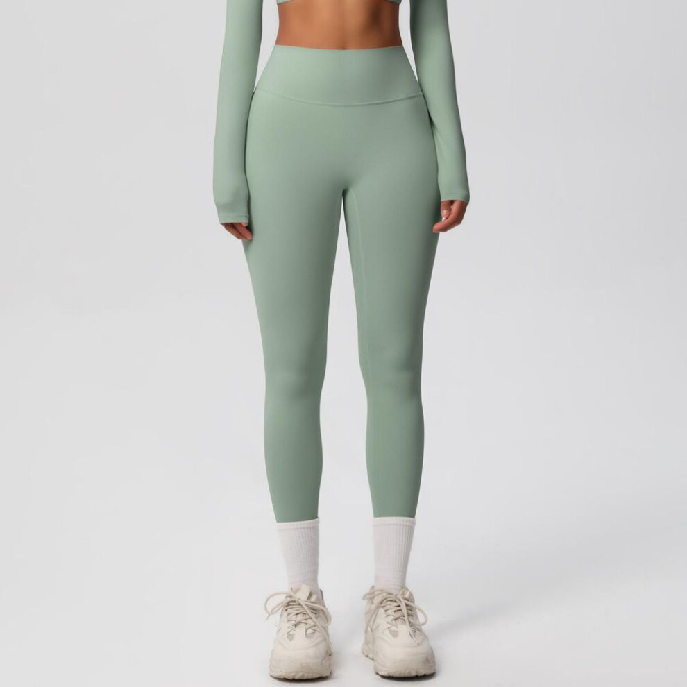 (light green, XL) Women High Quality Sport Leggings Yoga Pants Compressed Quick-dry Super Elastic Suitable For Running Fitness Training Yoga