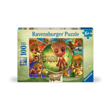 Puzzle - RAVENSBURGER - 04128 - 100 Teile - Grün - Für Kinder von 6 bis 10 Jahren - Thema Zeichentrickfilme