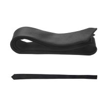 Cravatta sottile da annodare, larghezza 2", nera, per donna