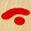 Set da air hockey rosso (8 pezzi, dischi da 63 mm) 8