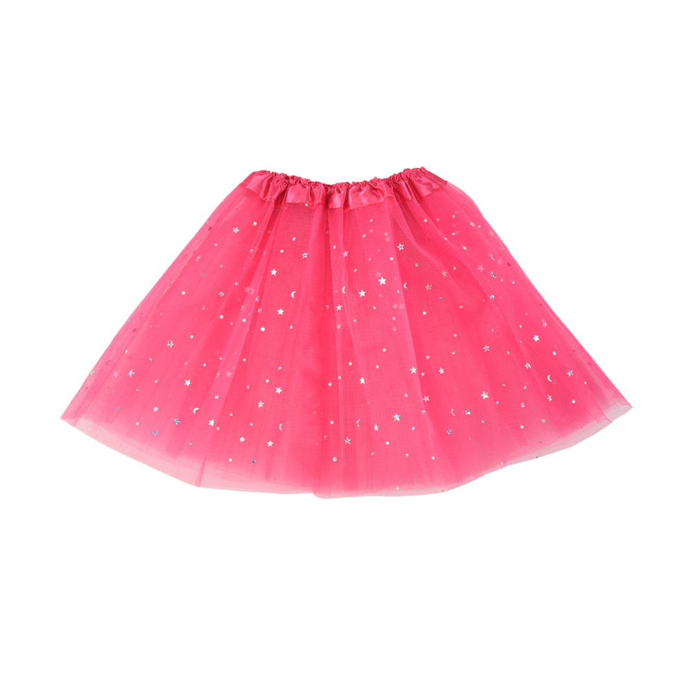 Smart Baby Girl Clothes Stars Sequins Petticoat Ballet Dance Tutu Skirt Rose Red 4852404189968