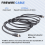 Μαύρο καλώδιο IEEE 1394 Firewire 400 προς καλώδιο, 6 ακίδων/6 ακίδων αρσενικό / - 10 πόδια 5