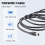 Μαύρο καλώδιο IEEE 1394 Firewire 400 προς καλώδιο, 6 ακίδων/6 ακίδων αρσενικό / - 10 πόδια 8