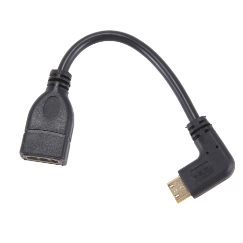 Mini a cable de 0,5 pies, ángulo recto de 90 grados 1