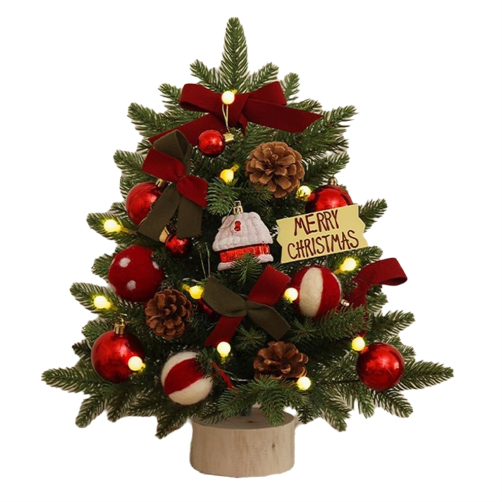 Petit sapin de Noël artificiel pour bureau, décoration d'intérieur
