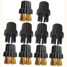10PCS Steam Mop Pinsel Köpfe Messing Ersatz Teile Dampfer Reinigung Zubehör