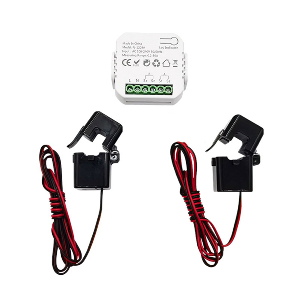 Tuya Zigbee Smart Energy Switch Power Voltage Current Meter App Real-Time Statistics Consumption Querying 2Ct 4852404192937