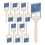 Paint Brushes, 3 Inch, 12 Pack, Angle Treated Wood Handle, Brushes for Walls, Wall 2