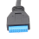 USB 3.0 19Pin HUB με τσιπ, αρθρωτό καλώδιο, επέκταση δεδομένων μητρικής πλακέτας 4