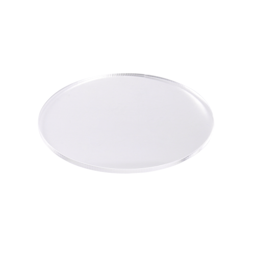 Transparent 3mm thick Mirror Acrylic round Disc Diámetro:100mm 1