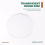 Transparent 3mm thick Mirror Acrylic round Disc Diámetro:100mm 5