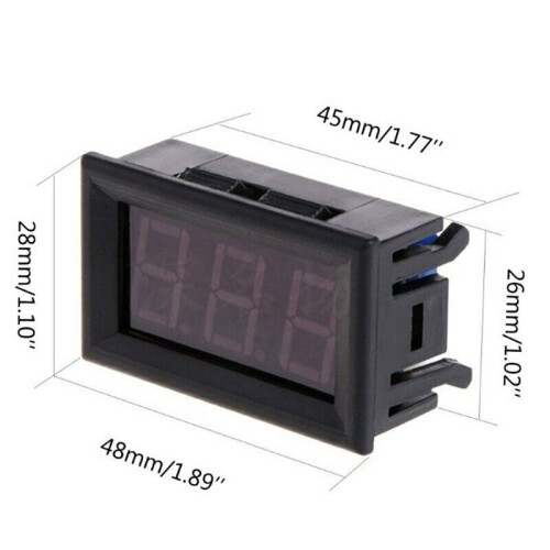 DC 12V LED digitale display thermometer -50-110 Celsius autometer temperatuur voertuig 2