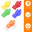 50 Pcs Non-Nuclear Professional Referee Whistle Fox Plastic Life-Saving Special for Game 9