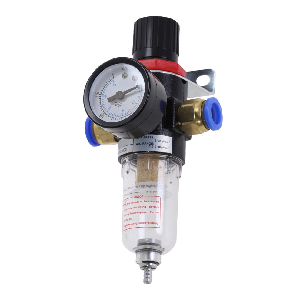 Régulateur de pression de filtre à air 1/4 pouce AFR2000 Séparateur d'eau Compresseur avec connecteur 10 mm