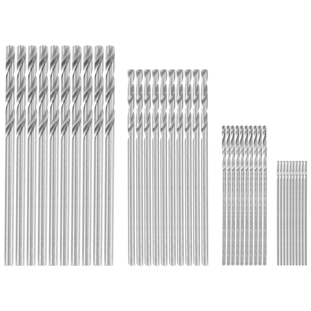 Lot de 40 mini-forets HSS à tige droite de 0,5 à 2 mm pour circuits imprimés