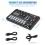 F998 Placa de Som Microfone Interface de Áudio Mixer Console de Mixagem Amplificador para Telefone PC 10