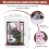 Αυτοκόλλητο τοίχου 3D Window Peach Blossom Flower Art, αφαιρούμενη τοιχογραφία 10
