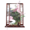 Αυτοκόλλητο τοίχου 3D Window Peach Blossom Flower Art, αφαιρούμενη τοιχογραφία 3