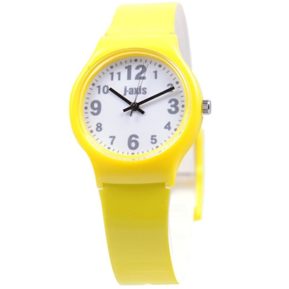 J-AXIS Women's TCL27-YE (Colorful Watch Sun Flame) Round Watch Yellow Analog