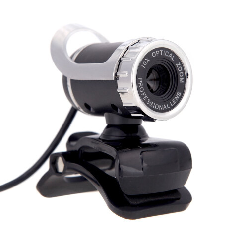 Webcam USB 2.0 da 12 megapixel HD con microfono a clip per computer desktop Skype, PC e laptop