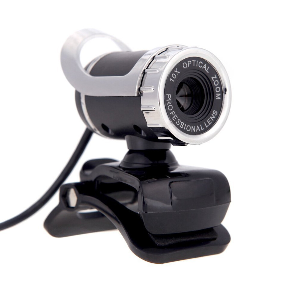 Webcam Usb 2.0 Da 12 Megapixel Hd Con Microfono A Clip Per Computer Desktop Skype, Pc E Laptop-image