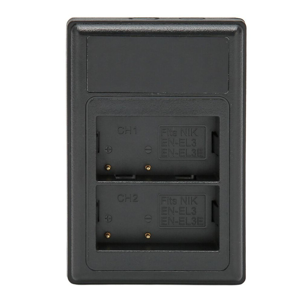 Camera Battery Charger Usb Dual Battery Charger With Power Display For Nikon D90 D80 D90s D700 D300