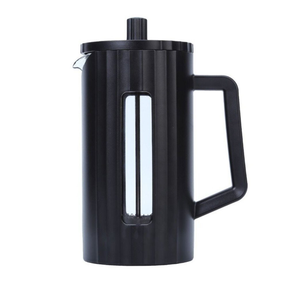 (black, 600ml) Heat Resistant Coffee Pot 1000ml/ 600ml Coffee Press Machine French Press Coffee Maker  Travel