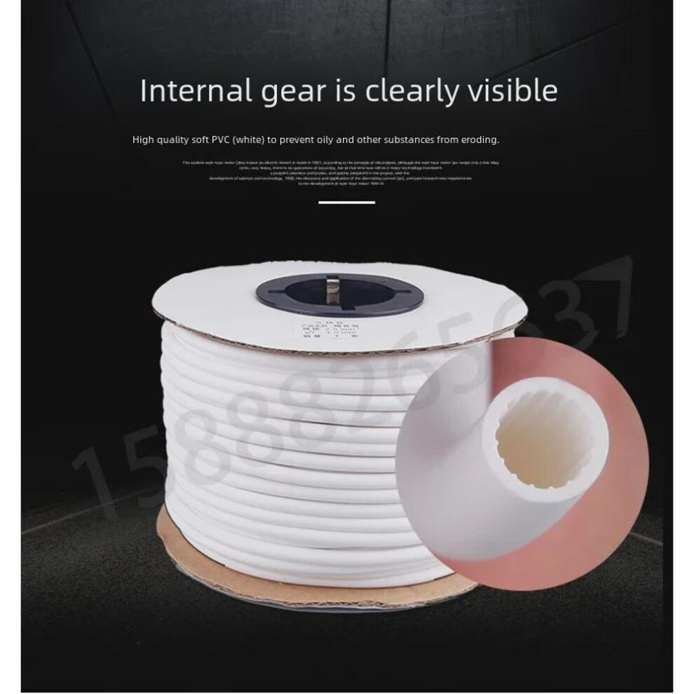 (1 sq mm (2.5-2.8 mm) 80 m green roll) Inner Teeth PVC Coding Tube: Plum Blossom Design, Sizes 1.5-8, Multi-Color