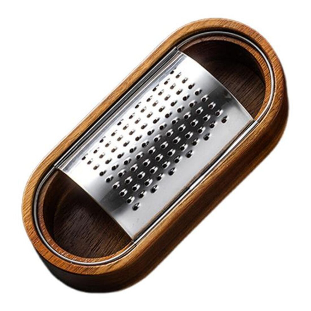 (as the picture, A) Stainless Steel Cheese Grater With Wood Handle Sharp Blades Efficient Cheese Grating Tool For Cheese Chocolate Fruits Handheld Grater Spoon Grater