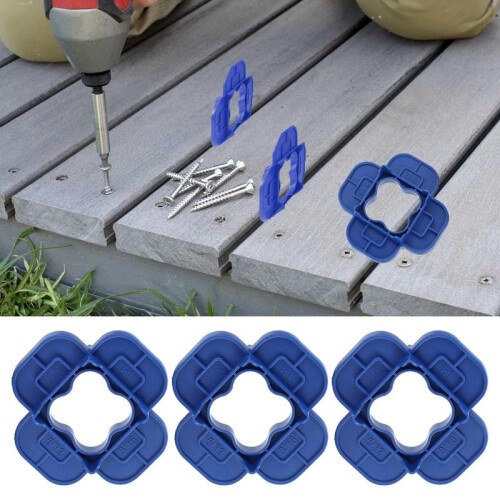 Deck Board Spacers 6-pieces Decking Board Spacers With 4 Thickness Precision Control Board Alignment Gear For Basement Park 1