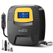 Air Compressor Tire Inflator - Portable Dc 12v 120psi Auto Air Pump - Digital Pressure Gauge, Touchscreen And Emergency Led Light - Car Tire, Bicycle