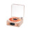 (pink) Lamp Record Player, Waves Vinyl Bluetooth Speaker with 4 Modes Adjustable 1