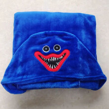 (Blue S Blanket) Poppy Playtime Oversized Plush Hooded Blanket Huggy Wuggy Cape Shawl Cloak Gift