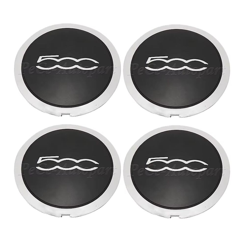 4Pcs 133mm For Fiat 500 New Hubcap Wheels Centre Hub Caps 68078419AC 68078421AC 51884863 Silver/Red Dust Cover-image-OPC-PHFGFGV-NEW