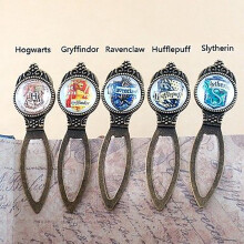 (Gryffindor)1pc Harry Potter Hogwarts Gryffindor High Quality Metal Bookmark Jk Rowling