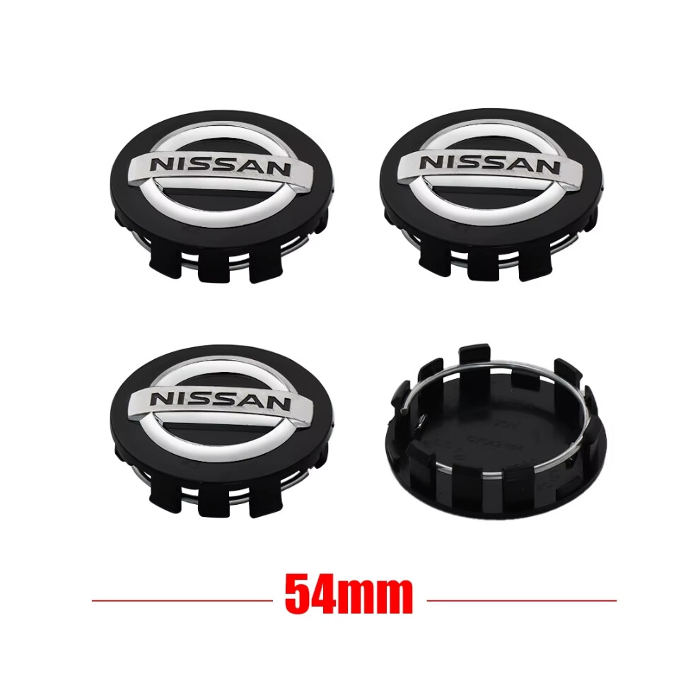 4Pcs 54mm Car Wheel Center Hub Cap Rim Cover For Nissan Qashqai j10 j11 TIIDA JUKE Micra Pathfinder Nismo GTR Auto Styling-image-OPC-PHFGG9P-NEW