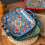 (Multicolor, Blue*2 + Red*2) Bohemian Ceramic Plate, Square Plate with Handle, Salad Plate for Home Kitchen Dining Room,Dinnerware Sets, Modern Ceramic Dinnerware 3