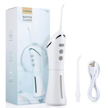 (BLANCO) x-i-a-o-m-i Irrigador bucal con chorro de agua, limpieza dental, blanqueamiento dental, resistente al